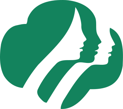Girl Scouts - Positive And Negative Space Logos (394x350), Png Download
