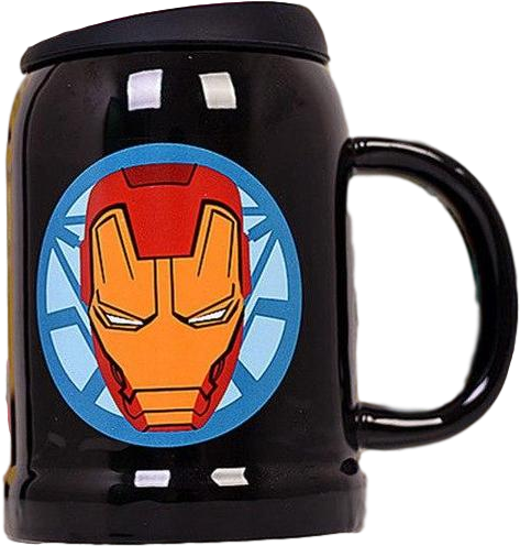 Iron Man Mask Hot Water Cup - Cup (600x600), Png Download