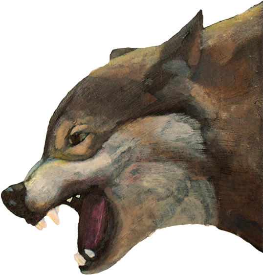 Using Dry Brush Technique And Acrylics To Show The - Cat Yawns (561x600), Png Download