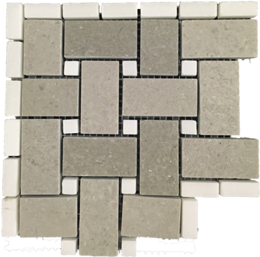 Sand Dollar Basketweave Corner With 3/8 - Basketweave (380x380), Png Download