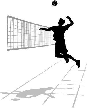 Clipart Transparent Download Boys Season Sfx Athletics - Volleyball Spike (320x380), Png Download