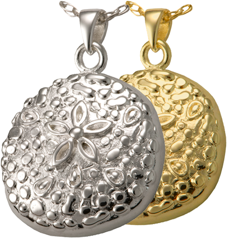 Sand Dollar Cremation Pendant - Sterling Silver Cremation Jewelry - Sand Dollar Necklace (500x500), Png Download