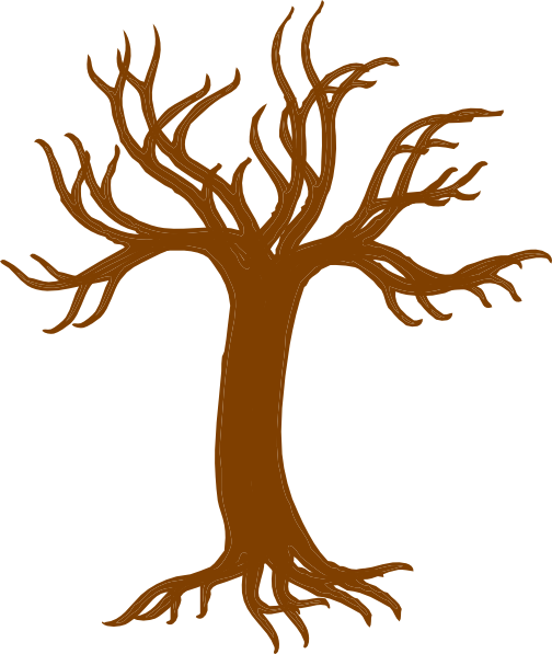 Roots Clipart Tree Trunk - Tree Trunk Clipart Png (492x596), Png Download