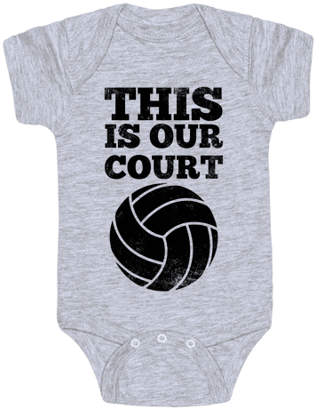This Is Our Court Baby Onesy - Onesie (484x484), Png Download