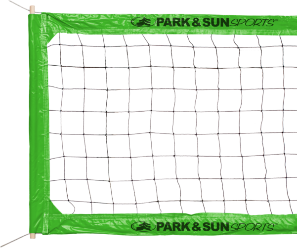 Park & Sun Green Bc-400 Pro Steel Cable Volleyball - Park & Sun Bc-400 Steel Cable Volleyball Net (600x516), Png Download