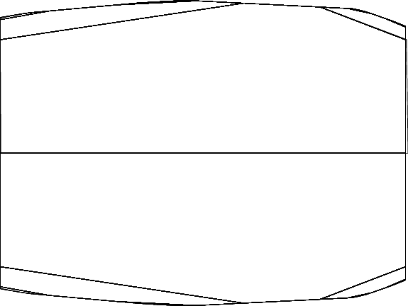 A Hexagon, Boundary Invariants - Line Art (575x432), Png Download