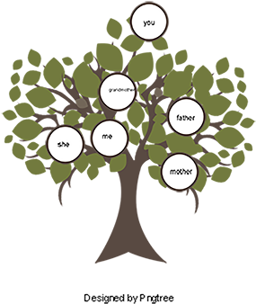 Small Flower Family Tree, Vector Material, Pink Flowers, - Christmas Tree (360x360), Png Download