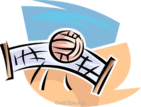 Volleyball Net And Ball - Volleyball Net (480x366), Png Download