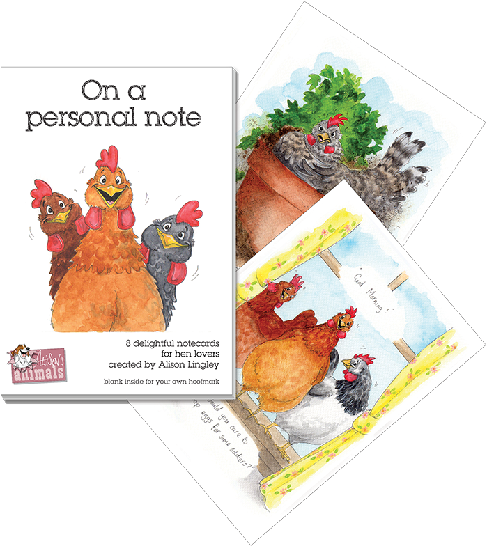 Hen Pack - Notecards - Rooster (700x806), Png Download