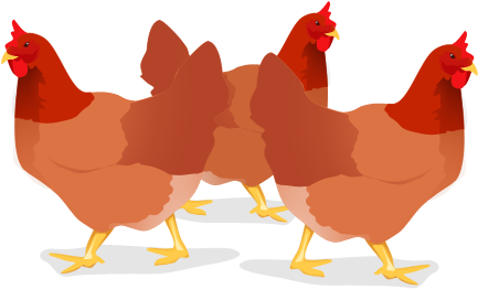 Three French Hens By - Digital Art (561x328), Png Download