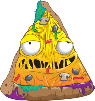 J104778 Gross1 Pizza - Grossery Gang Putrid Pizza (576x495), Png Download