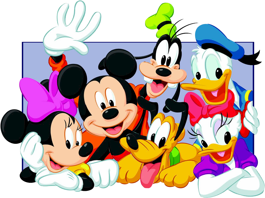Mickey Mouse Disney Hd Wallpaper For Htc One - Mickey Mouse And Gang (876x655), Png Download