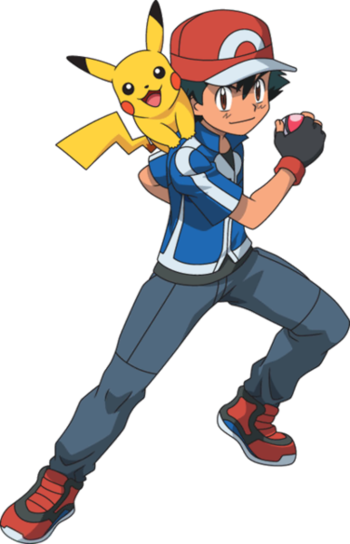 Characters / Pokémon Anime - Ash Pokemon Xy (350x544), Png Download