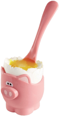 Piggy Egg Cup And Spoon - Joie Piggy Wiggy Egg Cup And Spoon (400x400), Png Download