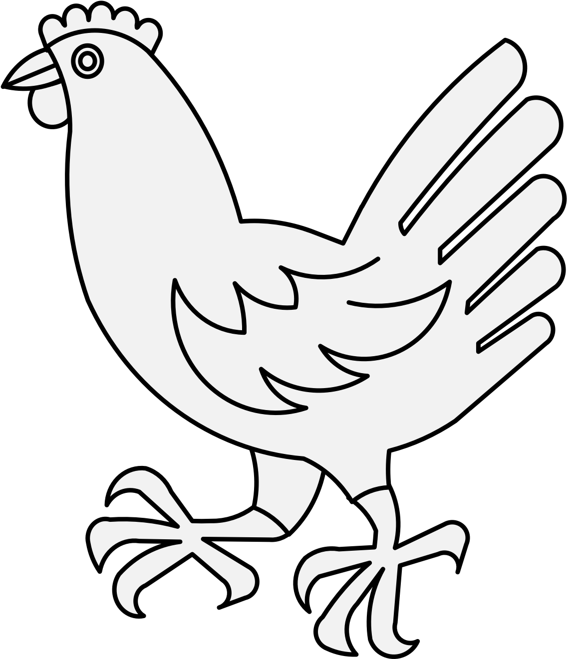 Details, Png - Rooster (1181x1349), Png Download