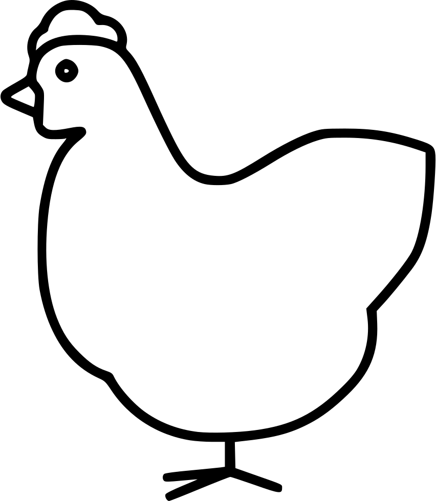 Hen Comments - Chicken (852x980), Png Download