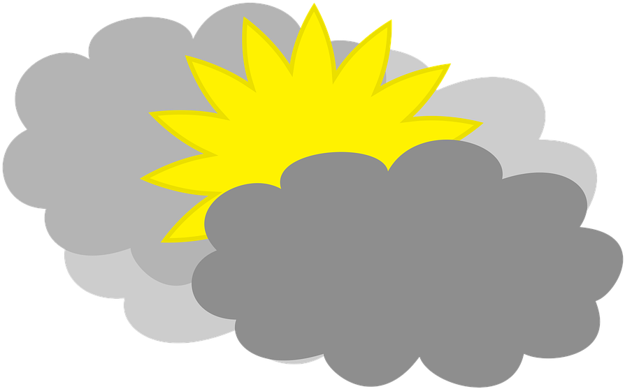 Cloudy Weather Forecast Partly Cloudy - Parçalı Bulutlu Hava Durumu (1280x741), Png Download