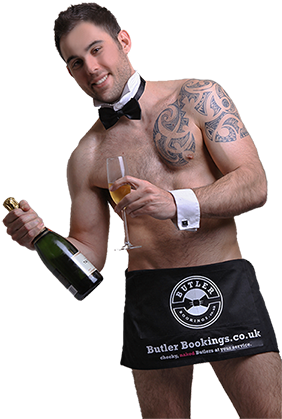As Well Being Easy On The Eye, Our Butlers Will Keep - Butlers In The Buff Brighton (300x436), Png Download