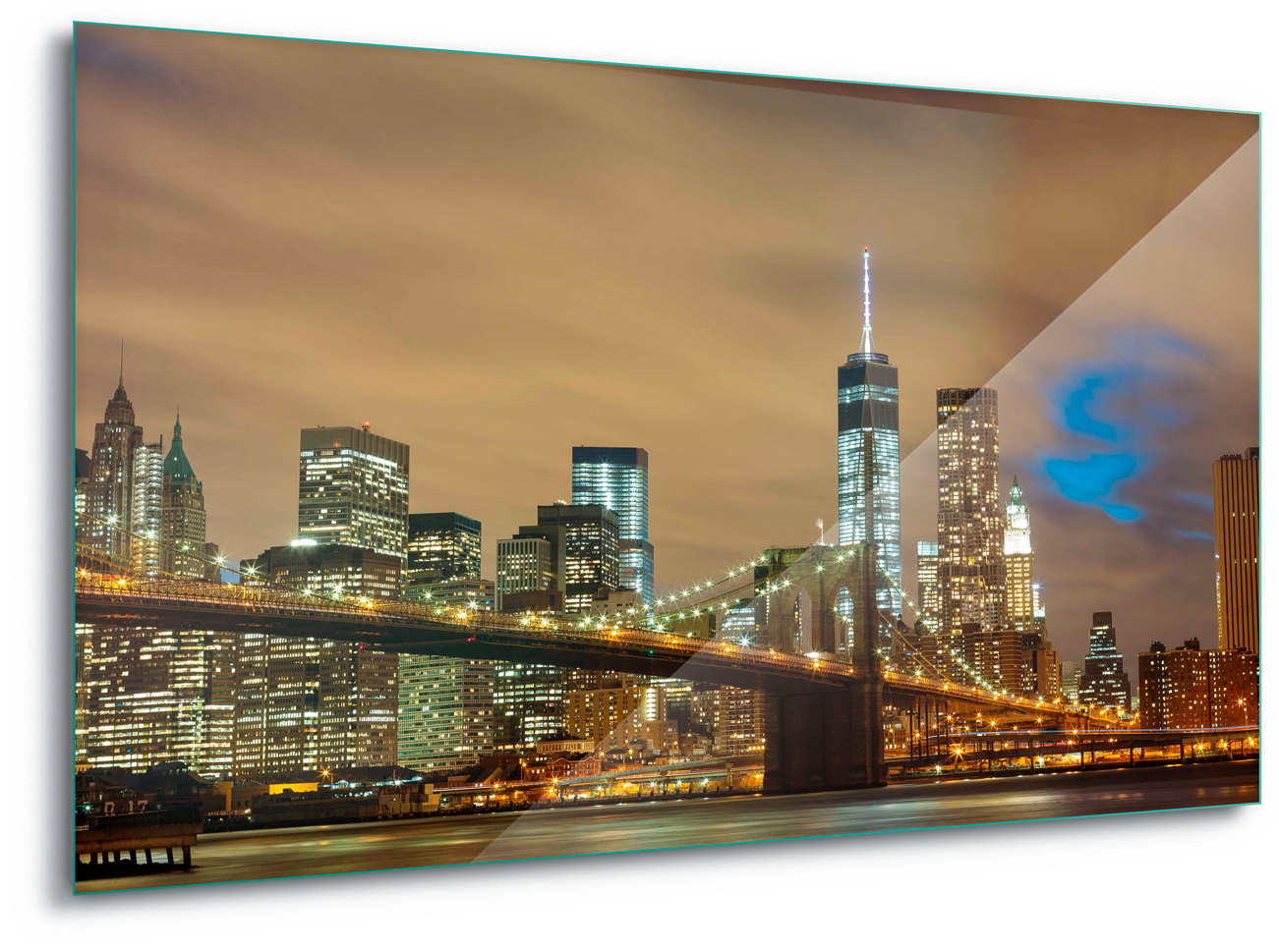 Brooklyn Bridge New York City Night Canvas Amp - Mind's Eye Als Ebook Von Skyler Dean (1600x1105), Png Download