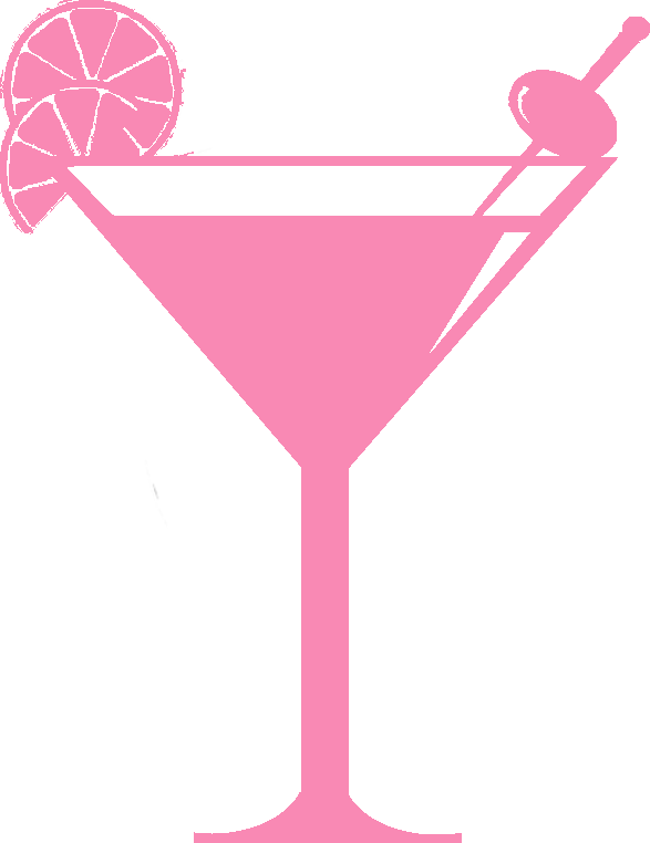 Pink Clipart Hen - Margarita Clipart Pink (587x762), Png Download