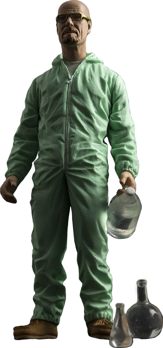Action Figure Figure Walter White 15 Cm Mezco Toys - Breaking Bad Previews 6" Walter White Action Figure (561x1200), Png Download