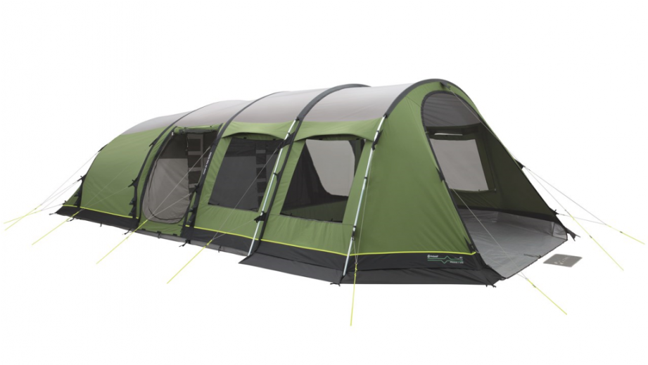 With A Very Deep Canopy Over The Front Door For Shelter - Outwell Phoenix 7atc Air Tent 2017 (920x800), Png Download