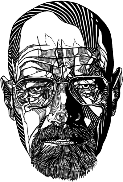 White - Luke Dixon Breaking Bad (430x600), Png Download