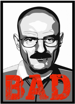 Bad Walter White - Heisenberg Breaking Bad (674x518), Png Download
