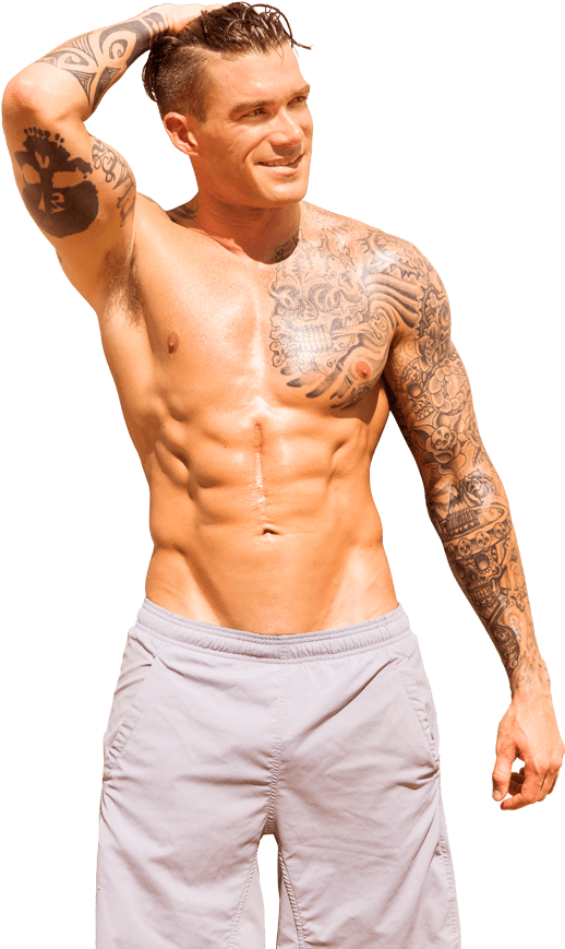 A Sexy Congratulations - Barechested (543x873), Png Download