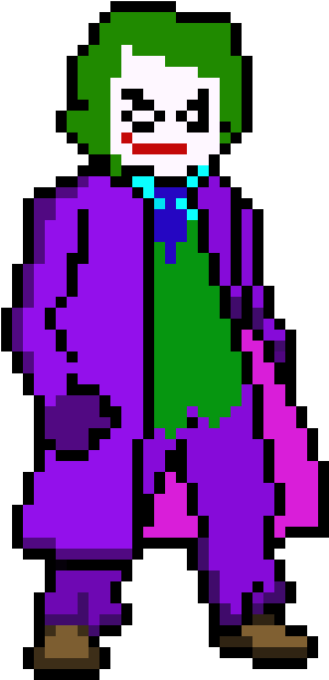 Pixel Joker (580x650), Png Download