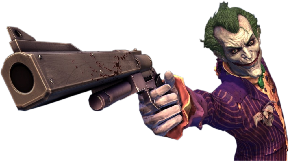 Share This Image - Batman Arkham Asylum Joker Png (1000x559), Png Download