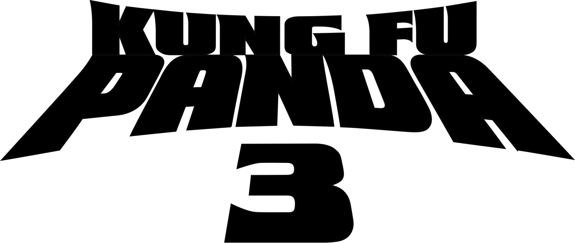 Kung Fu Panda 3 Wikipedia - Kung Fu Panda 3 Logo Png (1920x813), Png Download