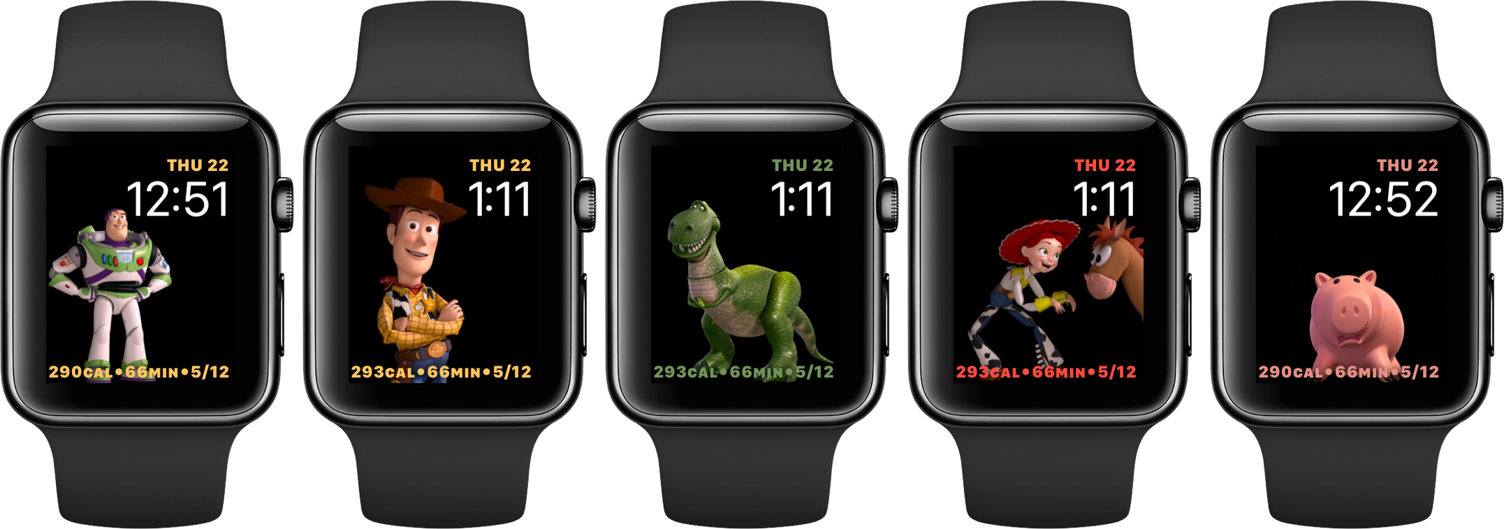 Toy Story Apple Watch Faces Arrive In Watchos 4 Beta - Toy Story Apple Watch Face (2153x758), Png Download