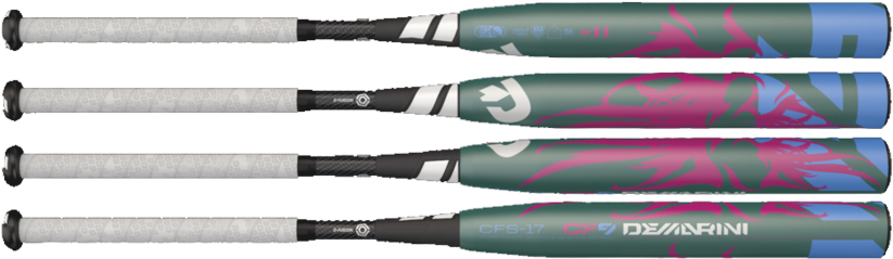 2017 Cf9 Demarini Fastpitch Bat - Demarini Fastpitch Softball Bats 2017 (900x355), Png Download