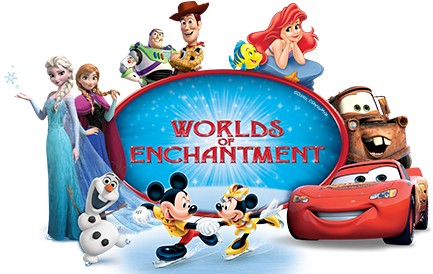 Disney On Ice Presents Worlds Of Enchantment (680x280), Png Download