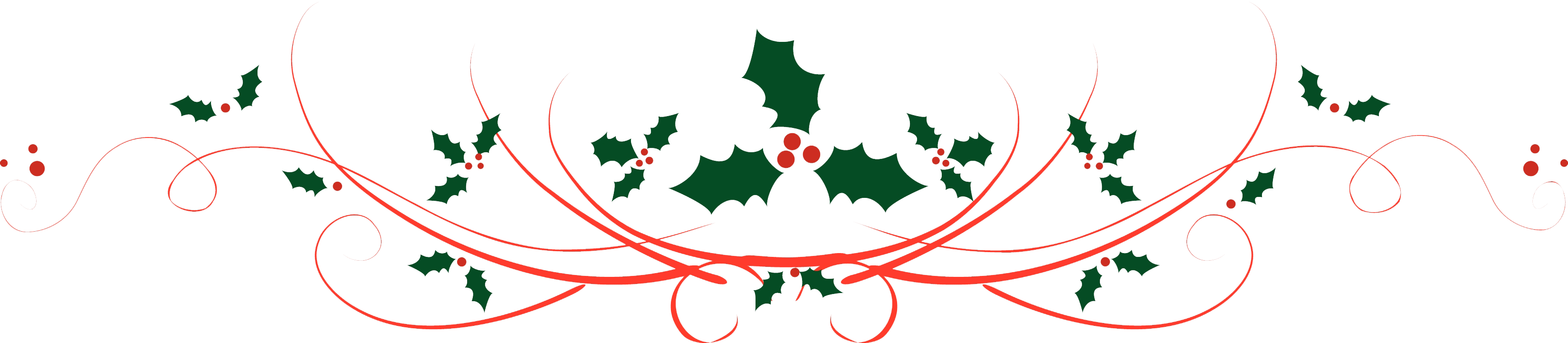 Christmas Dividers Png Transparent - Christmas Divider Clip Art (3300x721), Png Download