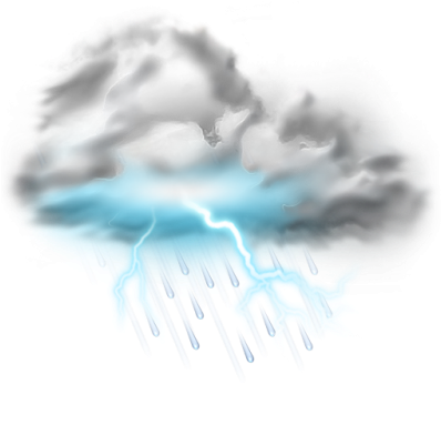 Thunder Lightning Storm Icon Weather Iconset Png Png - Thunder And Lightning Png (400x400), Png Download