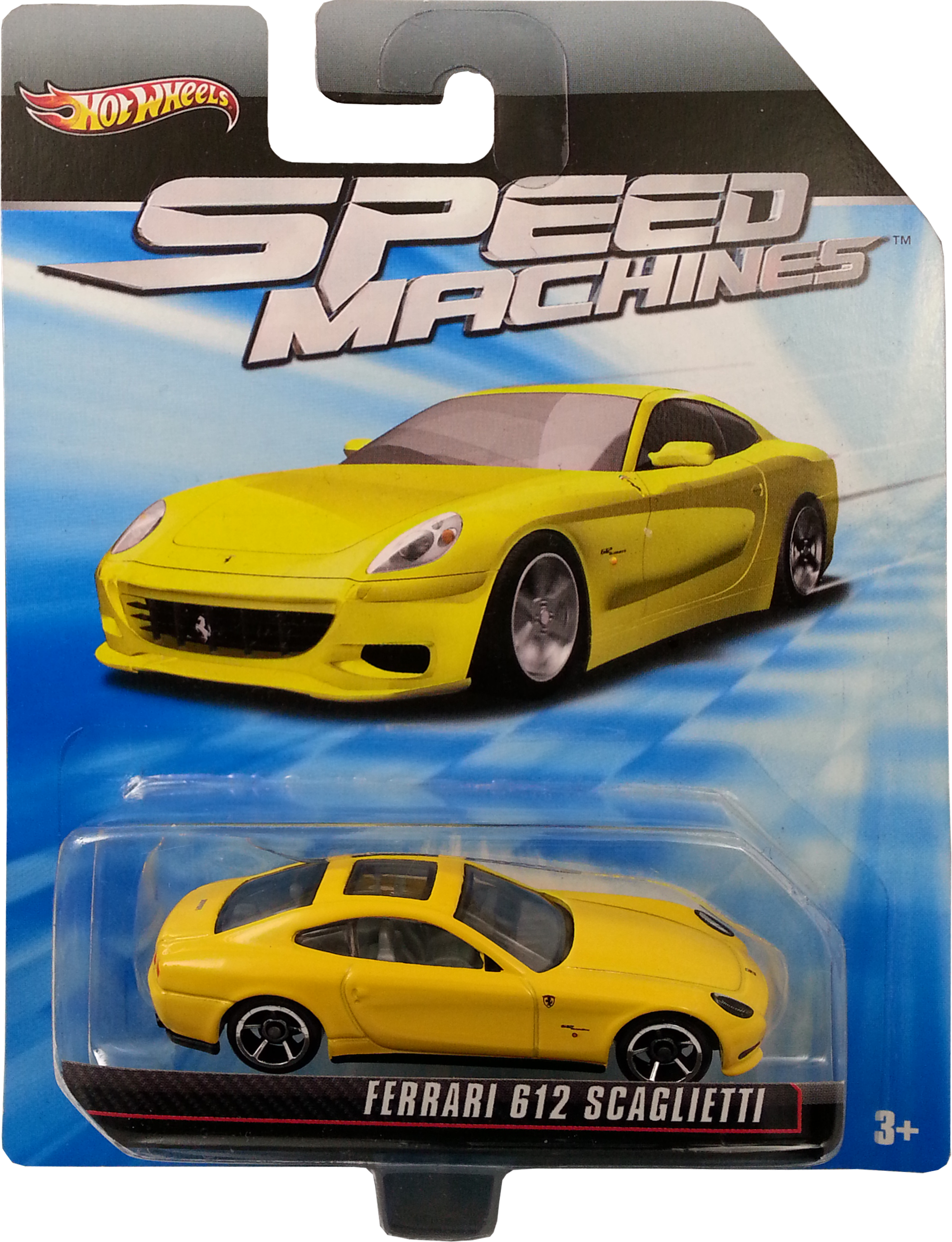Ferrari 612 Scaglietti Package Front - Hot Wheels Ferrari Speed Machines (1903x2482), Png Download
