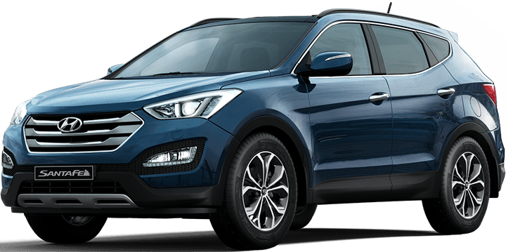 2016 Hyundai Santa Fe Front - Hyundai Santa Fe (720x359), Png Download