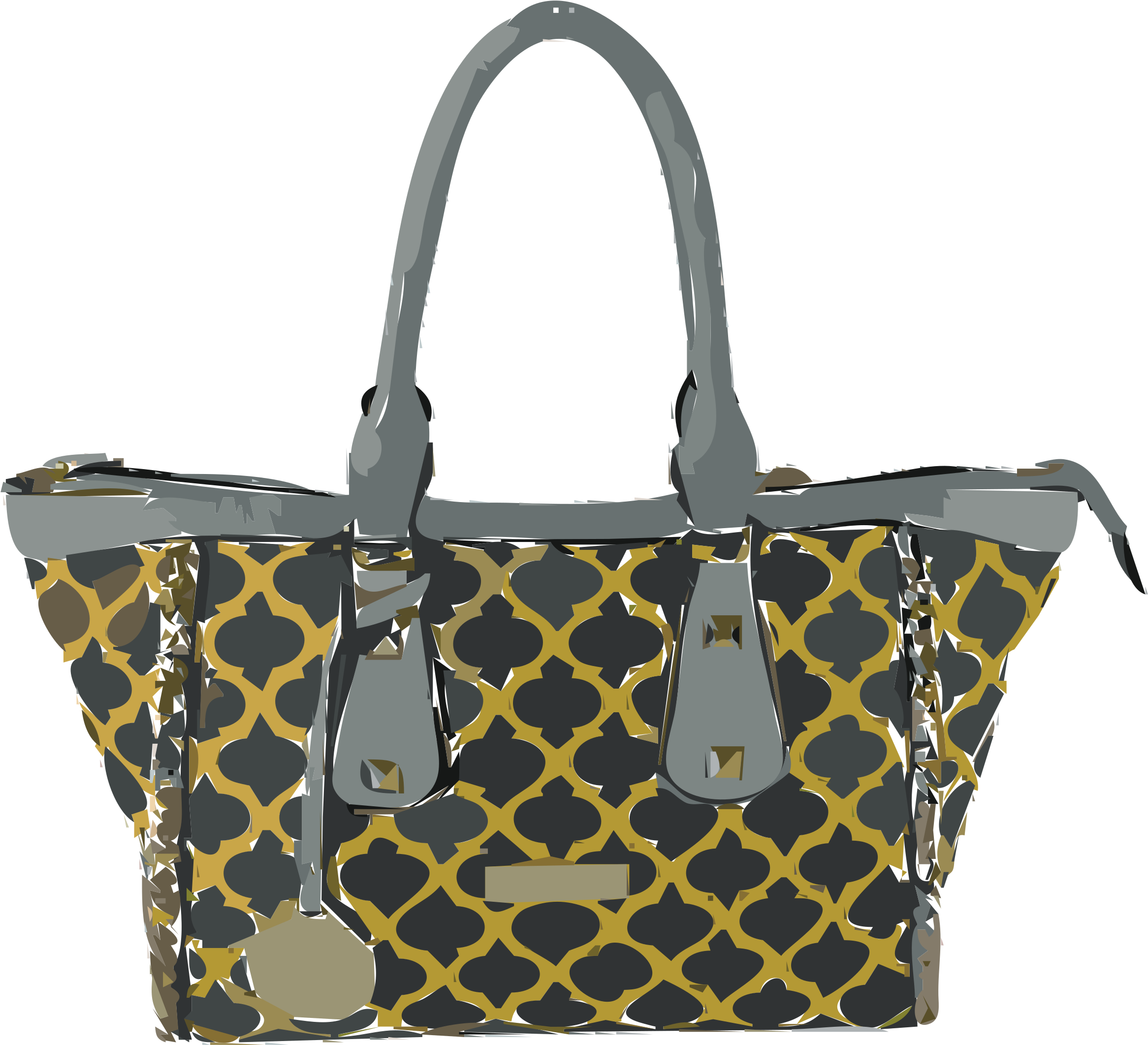 This Free Icons Png Design Of Leather Patterned Bag (2400x2251), Png Download