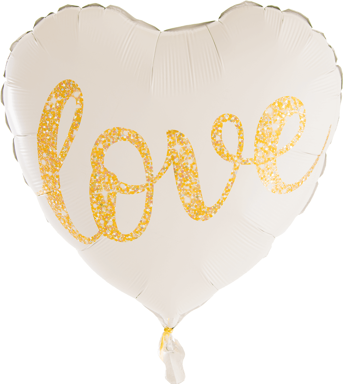 Love Glitter Gold 18" Heart - Gold (1367x1367), Png Download