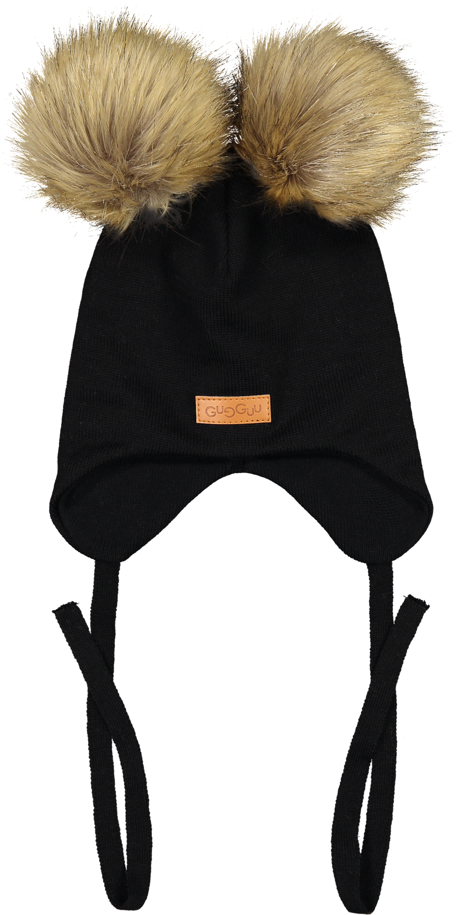 Double Furry Baby Beanie, Black (2000x2000), Png Download