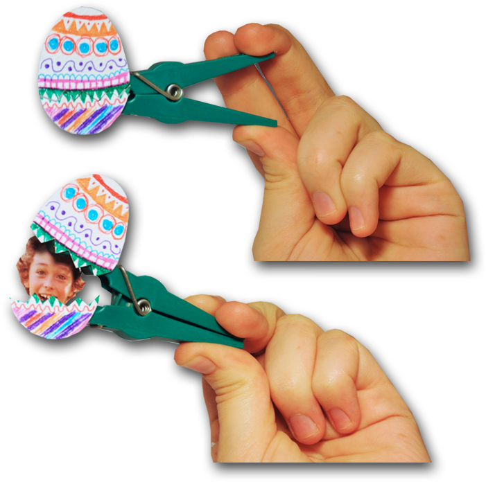 Surprise Your Loved One With A Personalized Easter - Basteln Wäschekluppe Küken (709x731), Png Download