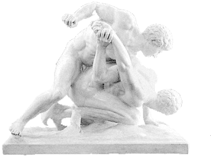 A Greek Statue Pancratium, An Event Showcased At The - Ancient Wrestling (749x577), Png Download