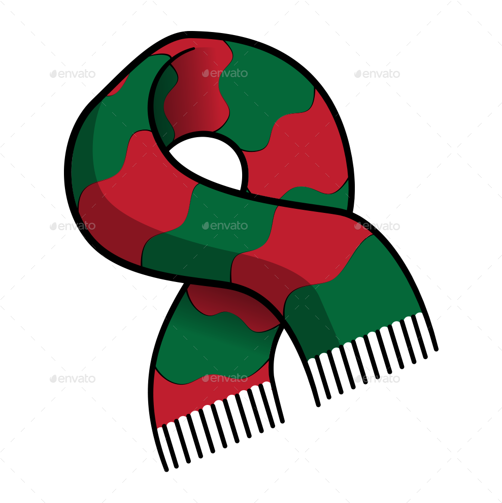 Scarf Bels Candy Cane Christmas Tree Ornament Present (1000x1000), Png Download