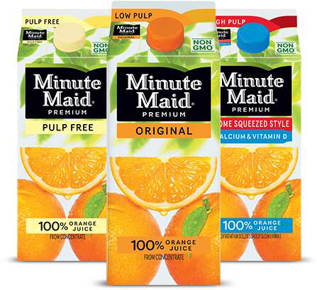 Orange Juice - Minute Maid Premium 100% Orange Juice, Pulp Free - (710x450), Png Download
