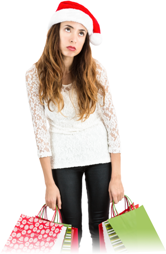 Your Ranking - - Exhausted Christmas Shopping (585x903), Png Download