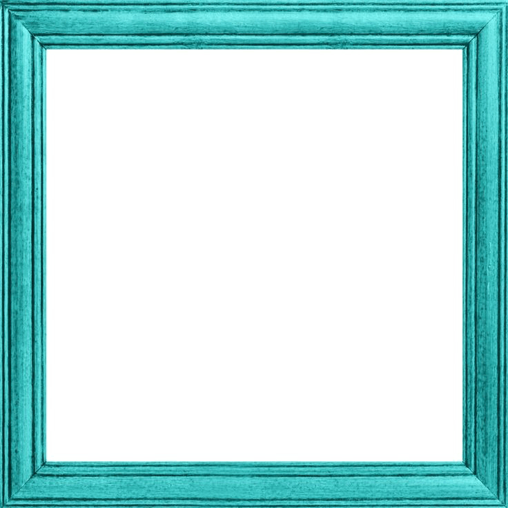 Cadre En Turquoise (736x736), Png Download