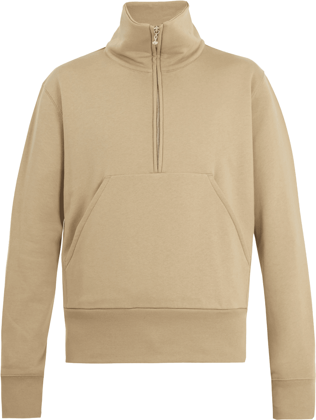 Acne Studios Fuller Funnel Neck Zip Up Cotton Sweatshirt - Sweatshirt (1391x1855), Png Download