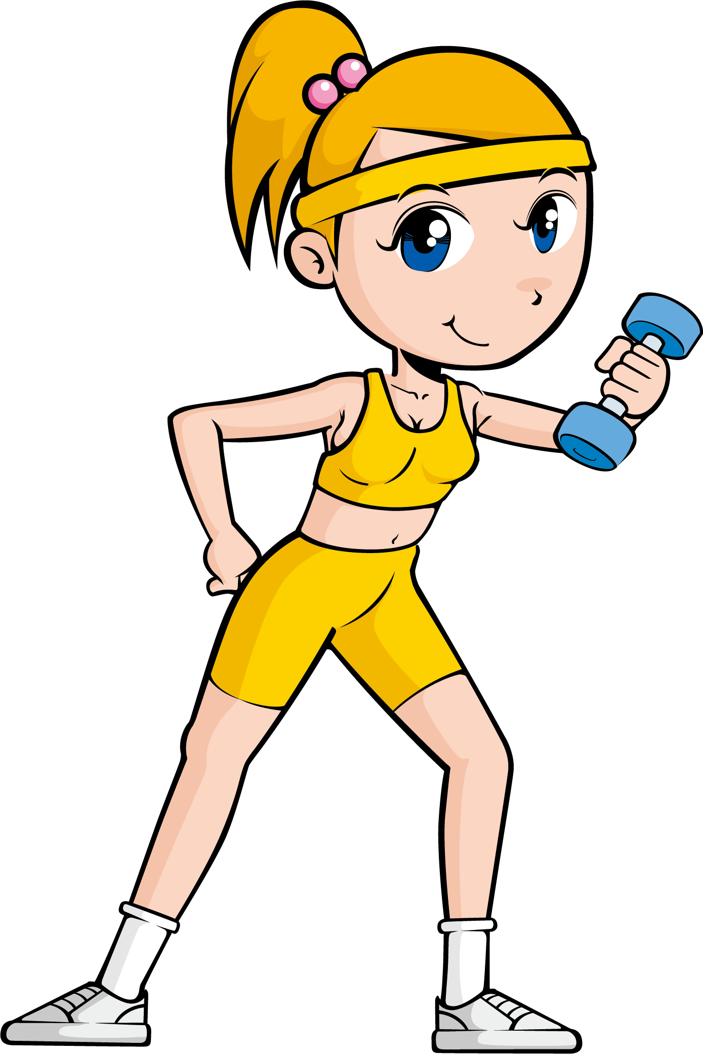 Jpg Download Physical Exercise Fitness Cartoon - Dibujo De Aptitud Fisica (1389x2081), Png Download